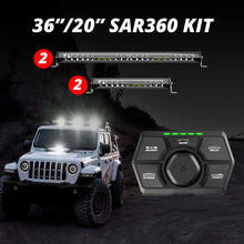 Cargar imagen en el visor de la galería, XK Glow SAR360 Light Bar Kit Emergency Search and Rescue Light System (2)36In (2)20In
