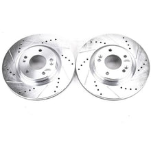 Cargar imagen en el visor de la galería, Power Stop 17-19 Hyundai Elantra Front Evolution Drilled &amp; Slotted Rotors - Pair