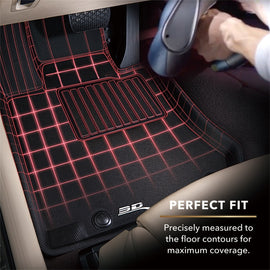3D MAXpider 07-12 Lexus LS460 Kagu Black R2