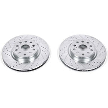Cargar imagen en el visor de la galería, Power Stop 07-17 Lexus LS460 Front Evolution Drilled &amp; Slotted Rotors - Pair