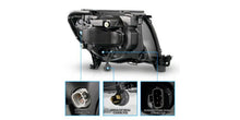 Cargar imagen en el visor de la galería, Raxiom 05-11 Toyota Tacoma Axial Series Switchback Proj Headlights- Chrome- Clear Lens