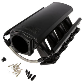 FAST Intake Manifold, Rhs Sheet Met Al, Ls Cathedral Port, Black W/ Fuel Rail Kit