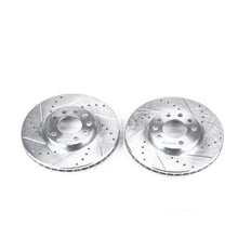 Cargar imagen en el visor de la galería, Power Stop 03-11 Saab 9-3 Front Evolution Drilled &amp; Slotted Rotors - Pair