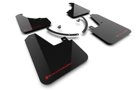 Rally Armor 24-26 Hyundai Santa Fe Black Mud Flap w/Red Logo