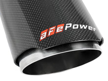 Cargar imagen en el visor de la galería, aFe MACH Force-Xp 409 SS Clamp-On Exhaust Tip 2.5in. Inlet / 4in. Outlet / 7in. L - Carbon