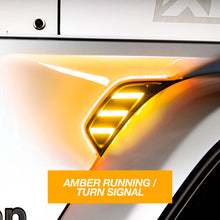 Cargar imagen en el visor de la galería, XK Glow Amber Jeep Air Vent Light w/ Turn Signal &amp; Running Light