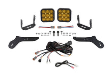 Cargar imagen en el visor de la galería, Diode Dynamics 17-20 Ford Raptor SS5 Bumper LED Pod Light Kit - Yellow Pro Driving