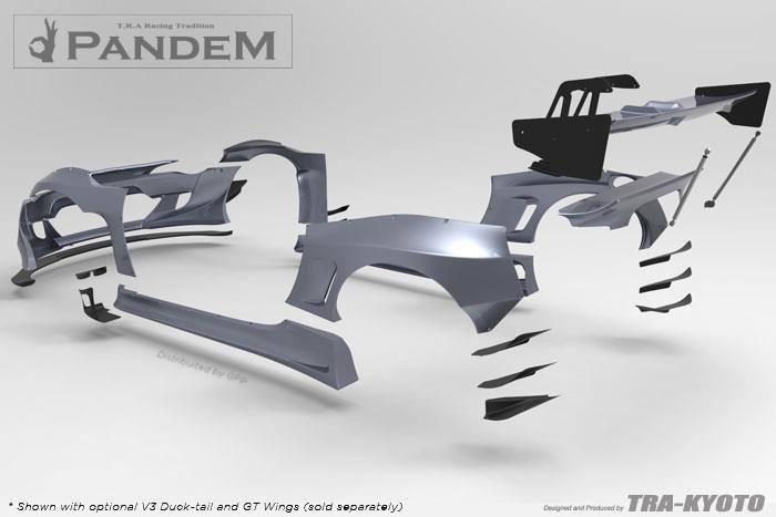 GReddy Scion FR-S Pandem Wide Body V3 Side Skirts