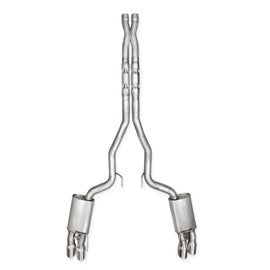 Stainless Works 2024 Mustang GT Catback Quad Tips Legend Sound X-Pipe Factory Connect Exhaust