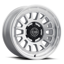 Load image into Gallery viewer, ICON Anza 17x8.5 / 6x5.5 / 0mm / 4.75in BS Silver Machined Wheel
