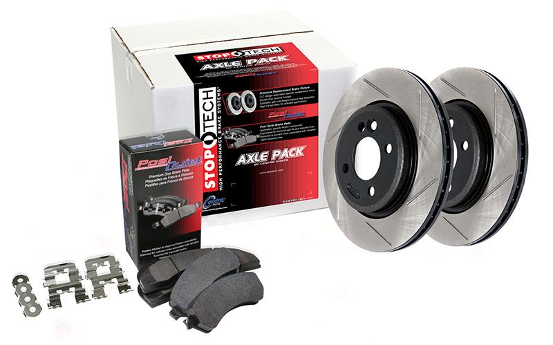 Street Axle Pack Drilled & Slotted, Rear