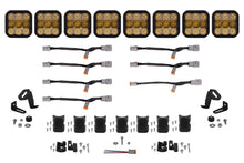 Cargar imagen en el visor de la galería, Diode Dynamics SS5 Pro Universal CrossLink 8-Pod Lightbar - Yellow Combo
