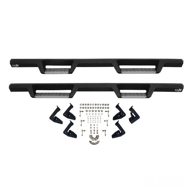 Westin 09-14 Ford F-150 Supercrew HDX Stainless Drop Nerf Step Bars - Tex. Blk