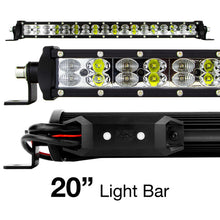 Cargar imagen en el visor de la galería, XK Glow RGBW Light Bar High Power Offroad Work/Hunting Light w/ Bluetooth Controller 20In