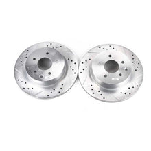 Cargar imagen en el visor de la galería, Power Stop 08-12 Infiniti EX35 Rear Evolution Drilled &amp; Slotted Rotors - Pair
