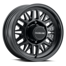 Load image into Gallery viewer, Raceline 451B Ryno TR Trailer 14x6in / 5X4.5 BP / 0mm Offset / 3.19mm Bore - Satin Black