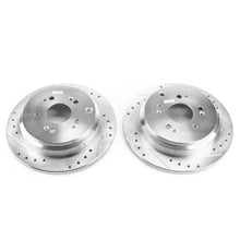 Cargar imagen en el visor de la galería, Power Stop 05-10 Honda Odyssey Rear Evolution Drilled &amp; Slotted Rotors - Pair