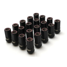 Cargar imagen en el visor de la galería, Wheel Mate Muteki HR50 Open End Lug Nuts - Black w/ Red Ring 14x1.50