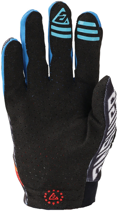 Answer 25 Aerlite Drip Gloves Black/White/Rainbow Youth - Medium