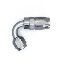 Cargar imagen en el visor de la galería, DeatschWerks 6AN Female Swivel 120-Degree Hose End CPE - Anodized DW Titanium