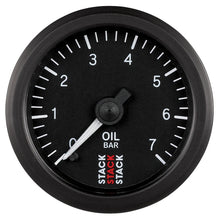 Cargar imagen en el visor de la galería, Autometer Stack 52mm 0-7 Bar M10 Male Pro Stepper Motor Oil Pressure Gauge - Black