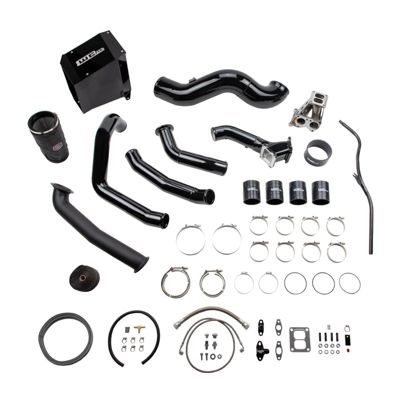 Wehrli 01-04 Duramax LB7 S400 Single Turbo Install Kit - Gun Metal