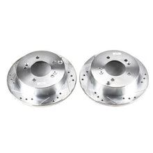 Cargar imagen en el visor de la galería, Power Stop 06-10 Hyundai Sonata Rear Evolution Drilled &amp; Slotted Rotors - Pair