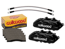 Cargar imagen en el visor de la galería, Wilwood 65-67 Ford Mustang D11 Calipers w/ Pads &amp; Lines - Black