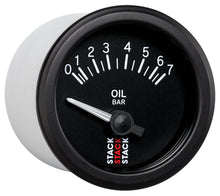 Cargar imagen en el visor de la galería, Autometer Stack 52mm 0-7 Bar M10 (M) Electric Oil Pressure Gauge - Black