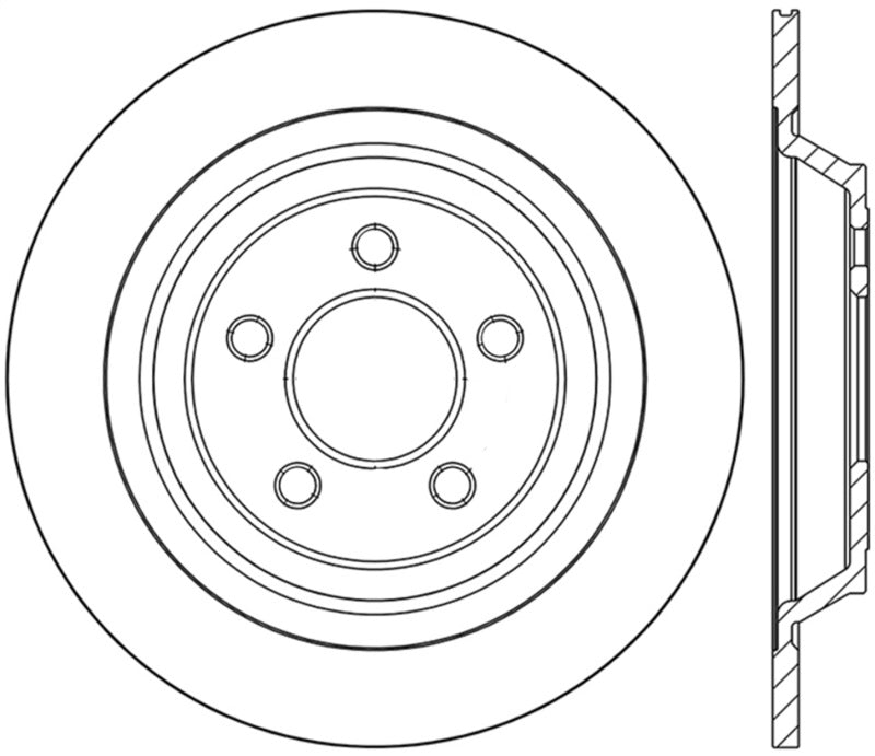 StopTech Sport Drilled & Slotted Rotor - Rear Right