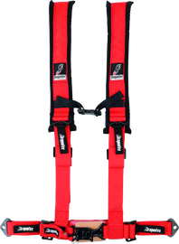 DragonFire Racing Harness- H-Style- 4-Point- 2in Buckle- Red