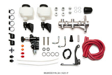 Cargar imagen en el visor de la galería, Wilwood Tandem Remote M/C Kit w L/H Brkt &amp; Prop Valve - 1in Bore Ball Burnished