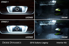 Cargar imagen en el visor de la galería, Diode Dynamics 10-14 Subaru Legacy Interior LED Kit Cool White Stage 2