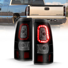 Cargar imagen en el visor de la galería, ANZO 2003-2006 Chevy Silverado 1500 LED Taillights Plank Style Black w/Smoke Lens