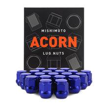 Cargar imagen en el visor de la galería, Mishimoto Steel Acorn Lug Nuts M12 x 1.5 - 20pc Set - Blue