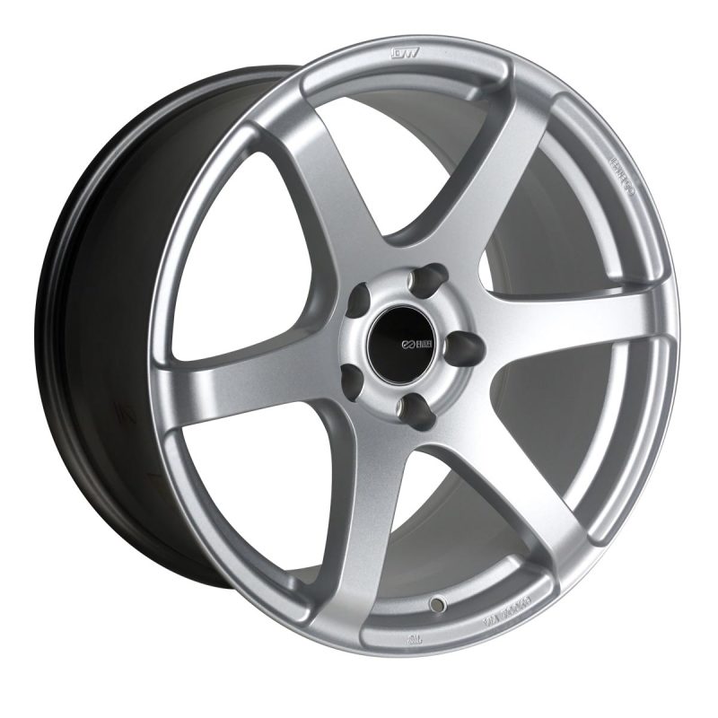 Enkei T6S 17x8 45mm Offset 5x100 Bolt Pattern 72.6 Bore Matte Silver Wheel