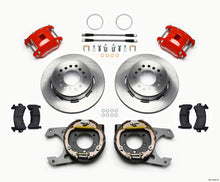 Cargar imagen en el visor de la galería, Wilwood D154 P/S Park Brake Kit Red Jeep Dana 35 2.56 Off 5-lug w/ lines