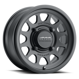 Method MR414 Bead Grip 15x7 / 5+2/38mm Offset / 4x136 / 106mm CB Matte Black Wheel