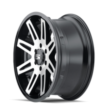 Cargar imagen en el visor de la galería, ION Type 142 20x9 / 5x139.7 BP / 0mm Offset / 87.1mm Hub Black/Machined Wheel