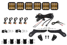 Cargar imagen en el visor de la galería, Diode Dynamics 17-20 Ford Raptor SS5 Grille CrossLink Lightbar Kit - Sport Yellow Combo