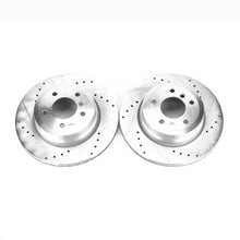 Cargar imagen en el visor de la galería, Power Stop 08-13 BMW 135i Rear Evolution Drilled &amp; Slotted Rotors - Pair