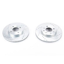 Cargar imagen en el visor de la galería, Power Stop 12-17 Hyundai Accent Front Evolution Drilled &amp; Slotted Rotors - Pair