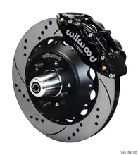 Cargar imagen en el visor de la galería, Wilwood Narrow Superlite 6R Front Big Brake Kit 14.00in SRP Drilled and Slotted Rotor - Black