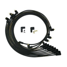 Cargar imagen en el visor de la galería, Moroso Chevrolet Small Block Non-HEI Under Header Unsleeved 90 Deg Mag Tune Ignition Wire Set - Blk