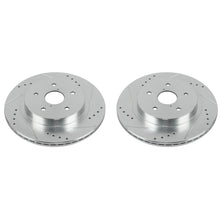 Cargar imagen en el visor de la galería, Power Stop 15-18 Subaru Legacy Rear Evolution Drilled &amp; Slotted Rotors - Pair