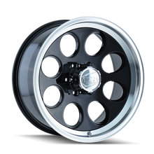 Cargar imagen en el visor de la galería, ION Type 171 16x8 / 5x114.3 BP / -5mm Offset / 83.82mm Hub Black/Machined Wheel