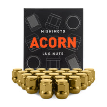 Cargar imagen en el visor de la galería, Mishimoto Steel Acorn Lug Nuts M12 x 1.5 - 24pc Set - Gold