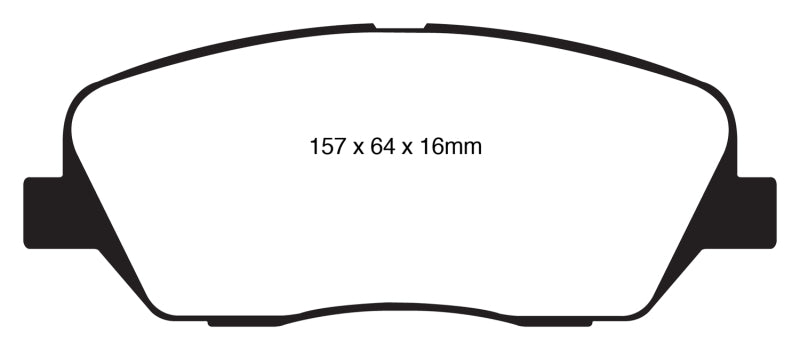 EBC 08-11 Kia Borrego 3.8 Yellowstuff Front Brake Pads