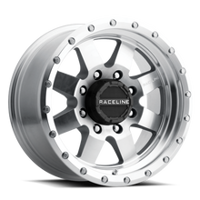 Cargar imagen en el visor de la galería, Raceline 935MC Defender 17x9in / 6x139.7 BP / 0mm Offset / 107.95mm Bore - Machined Wheel