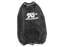Cargar imagen en el visor de la galería, K&amp;N Drycharger Round Tapered Air Filter Wrap 6.5in Base ID/4.5in Top ID/7in H - Black